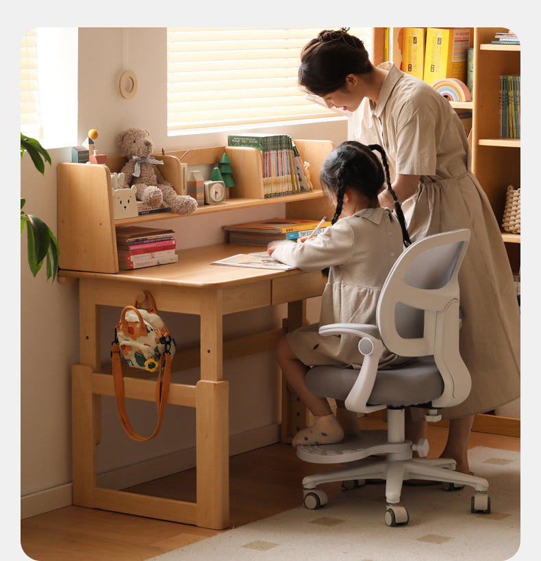 Beech Solid Wood Children's Study Lowered Table