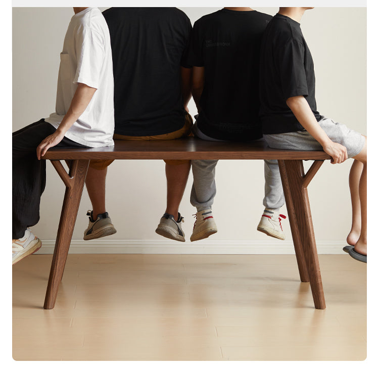 Ash Solid Wood Rectangular Dining Table