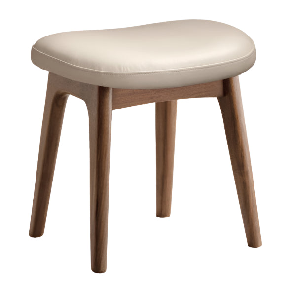 Ash, Black Walnut, Oak Solid Wood, Solid Longan Hardwood Makeup Stool