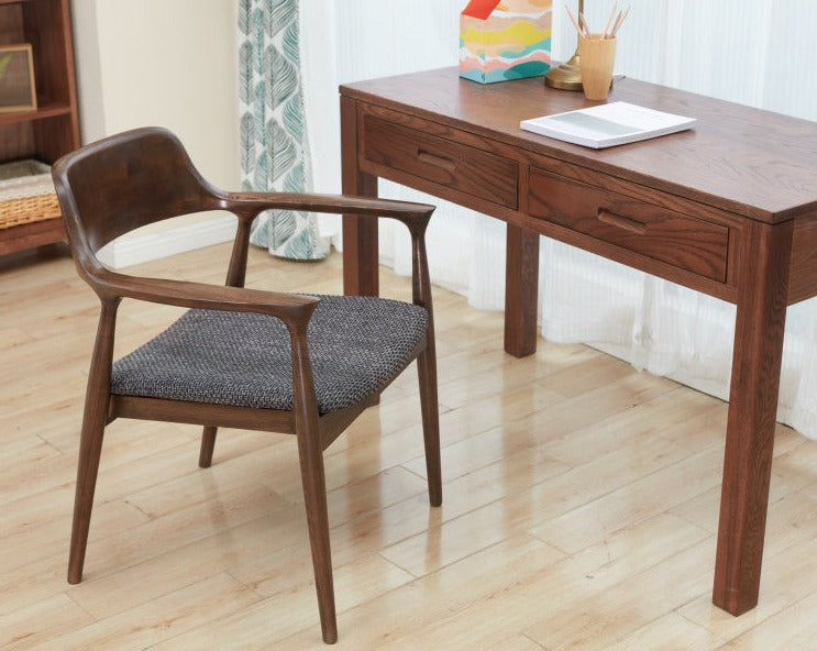 Ash Solid Wood Elegant Armchair