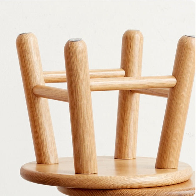 Oak, Beech Solid Wood Small Stool