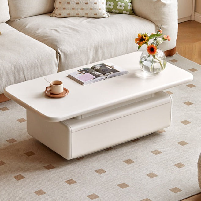 Poplar Solid Wood Cream Breeze Coffee Table