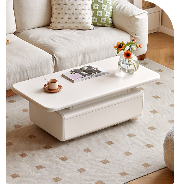 Poplar Solid Wood Cream Breeze Coffee Table