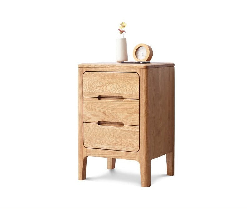 Oak solid wood Nightstand.
