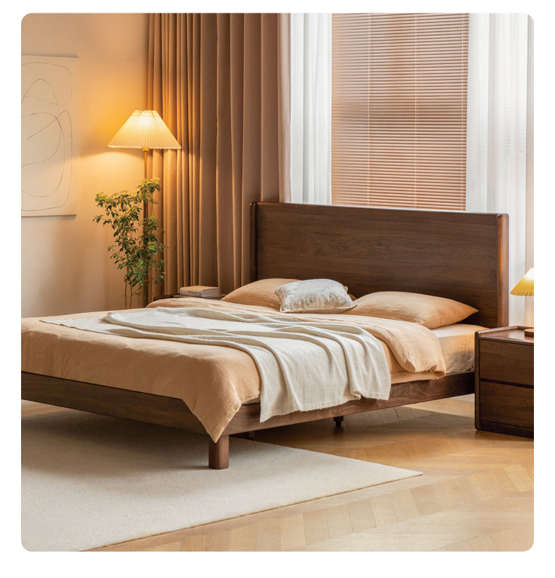 Ash, North American Black Walnut High Head Bed