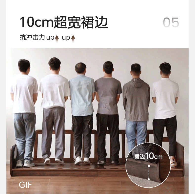 Black Walnut Solid Wood Italian Light Luxury.