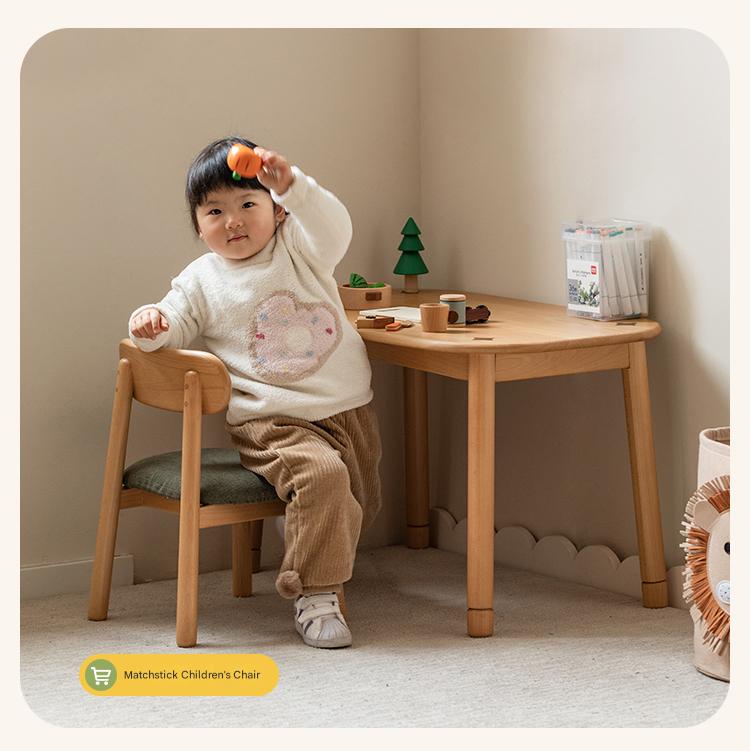 Beech Solid Wood Handmade Children's Table