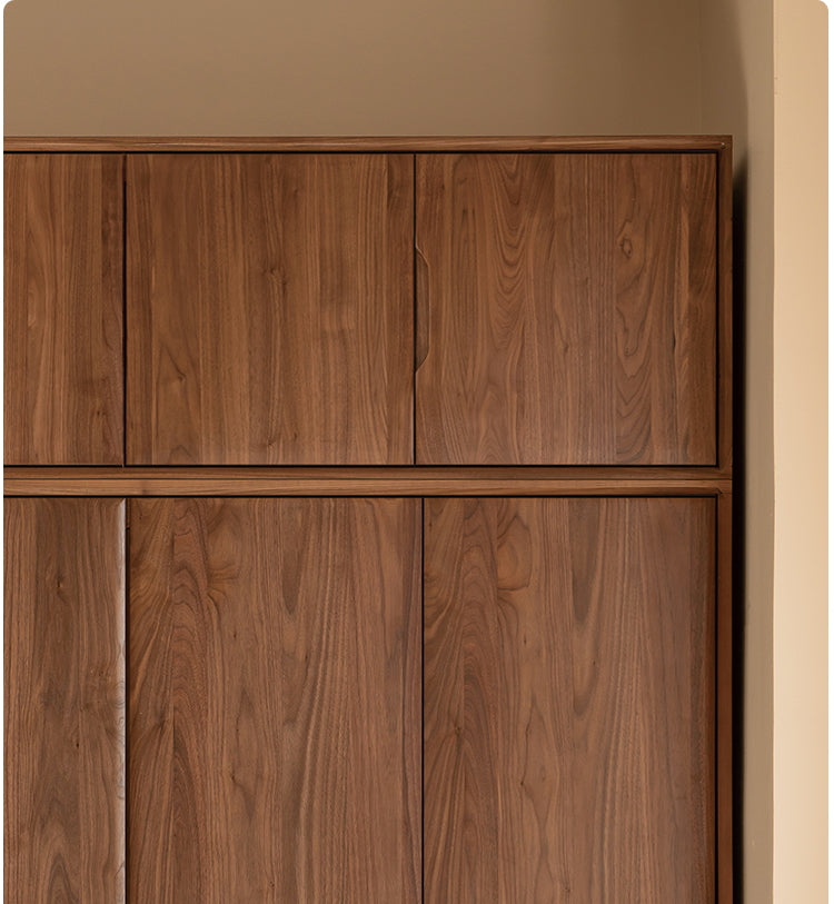 Black Walnut Solid Wood Large Wardrobe.