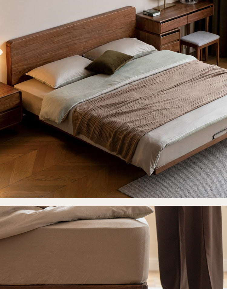 Black walnut, Oak solid wood suspended bed
