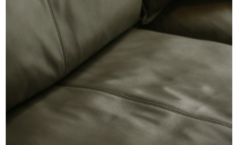 Black Walnut Solid Wood Leather Sofa.