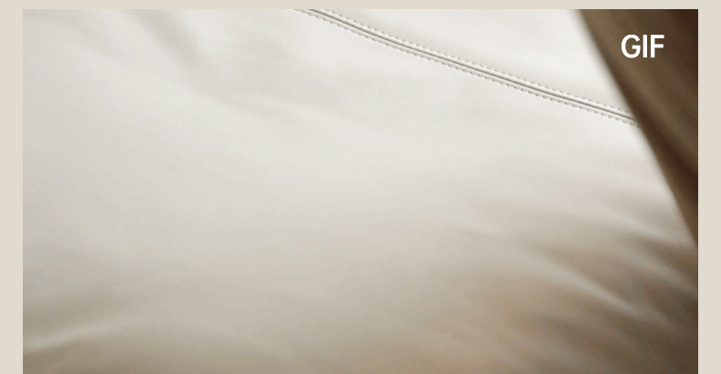 Black Walnut, Ash Solid Wood Genuine Leather Down Sofa.