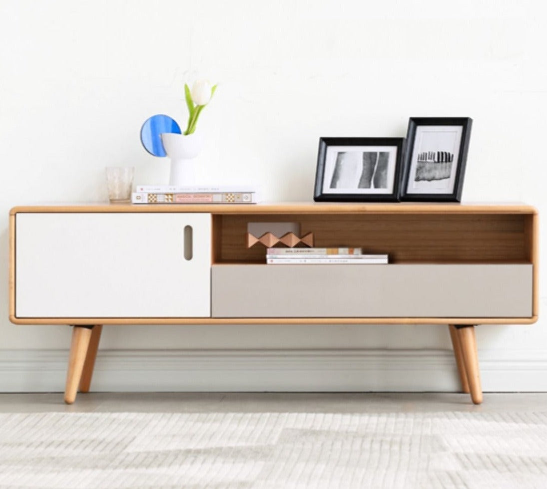 Oak Solid Wood Various Styles TV Stand Small Size