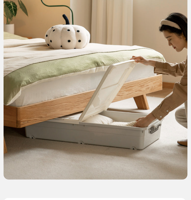 Oak Solid Wood Soft Bed