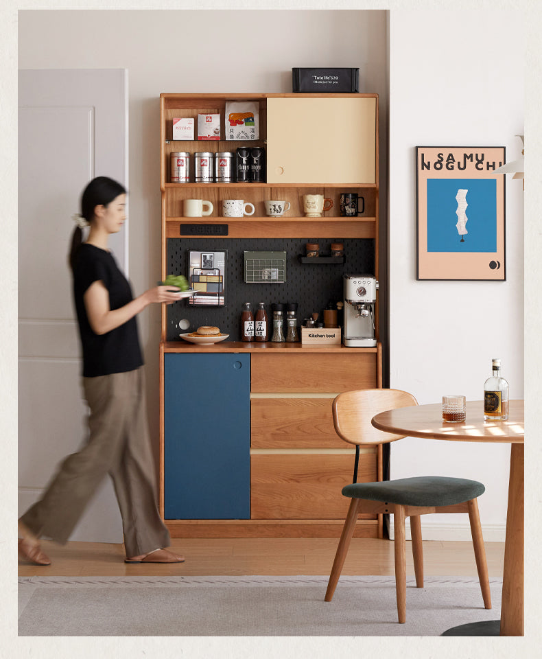 Cherry Solid Wood Retro Sideboard
