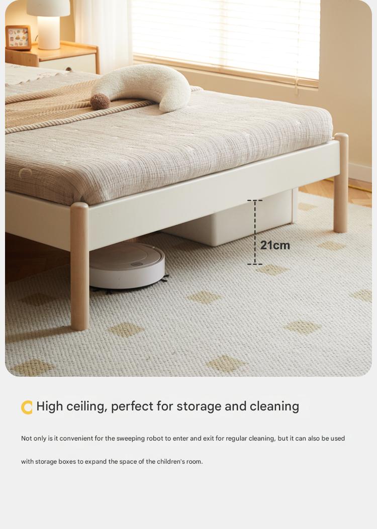 Poplar solid wood children's bed boy girl<