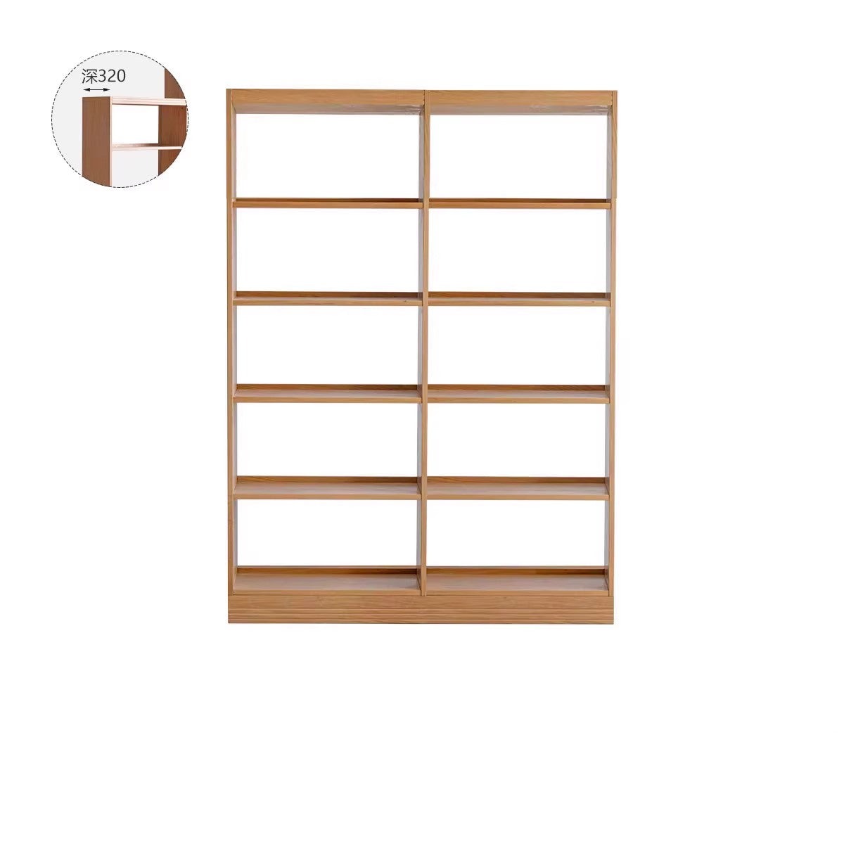 Floor To Ceiling Bookshelves Oak solid wood"