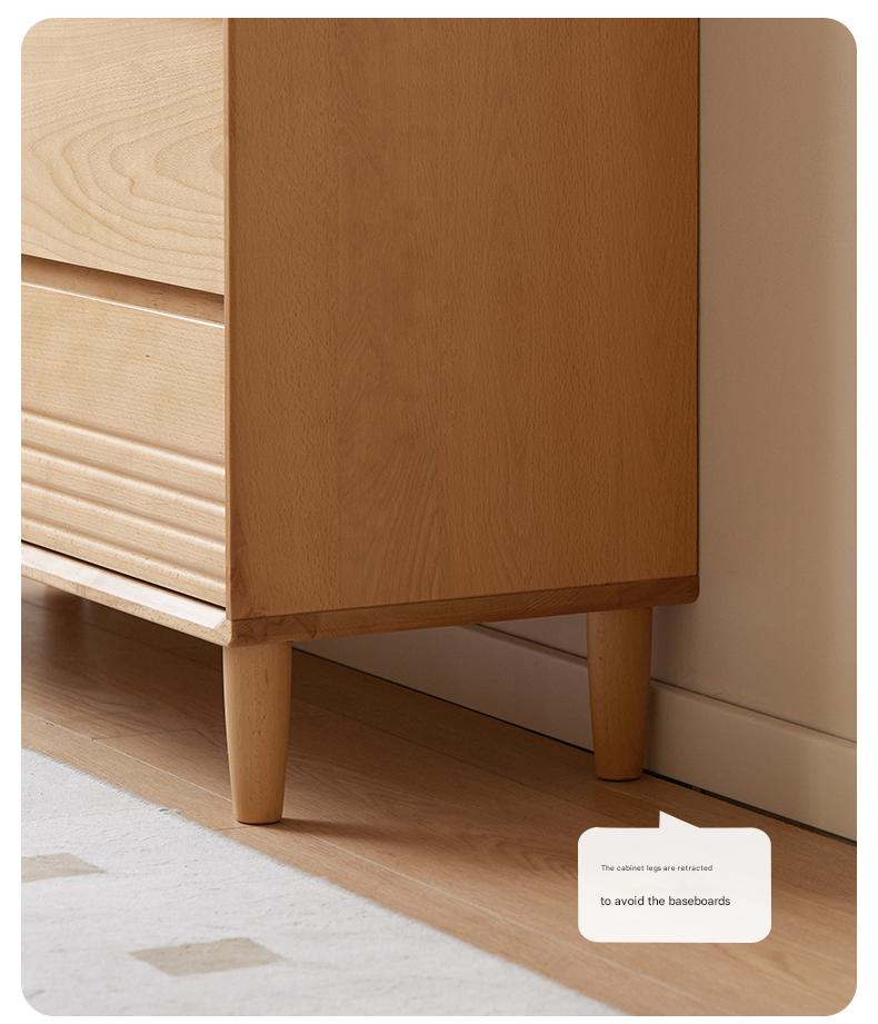 Beech Solid Wood L-Shaped Corner Storage Cabinet, Dressing table.
