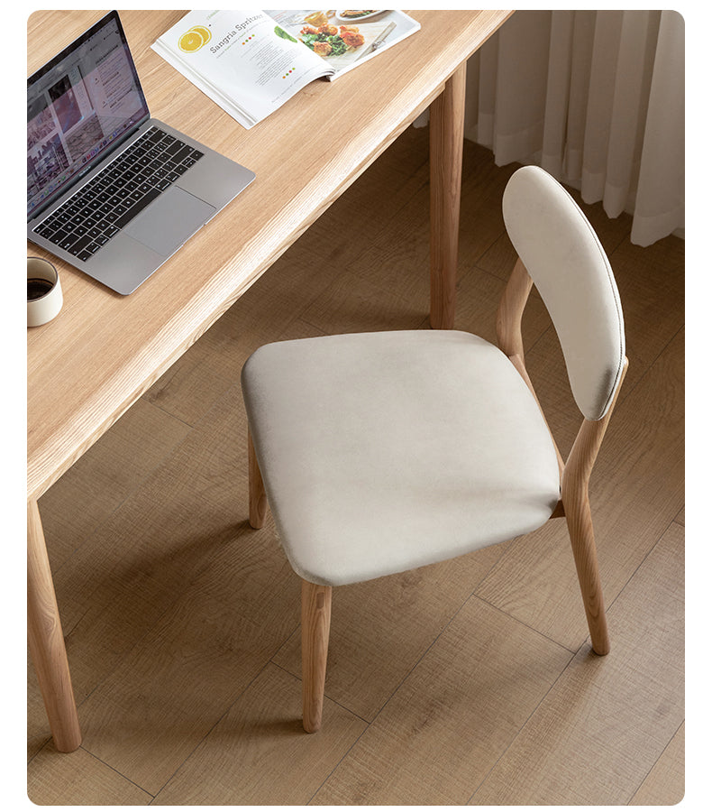 Ash Solid Wood Modern Simple Dining Chairs 4 pcs