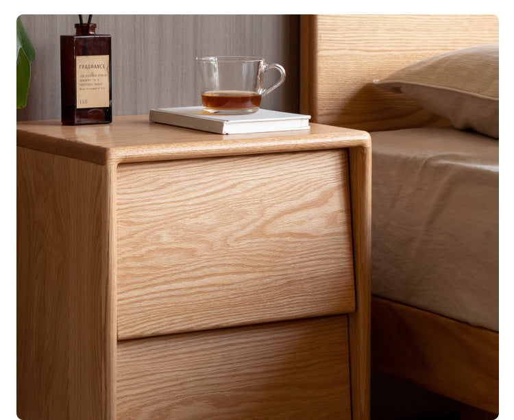 Ash, Oak Solid Wood Nightstand