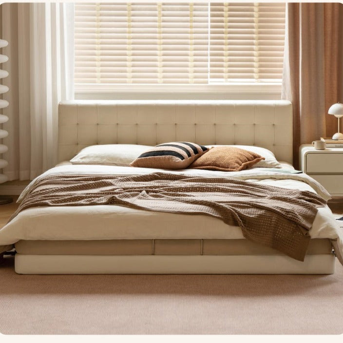 Organic Leather Art Floor Bed