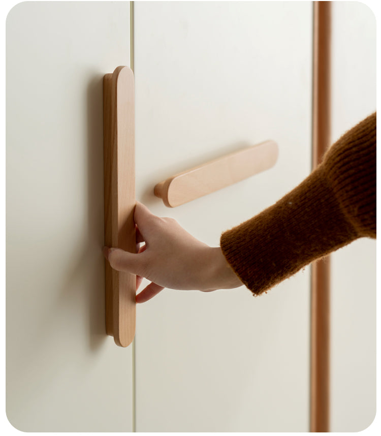 Poplar Solid Wood Modern Nordic Wardrobe
