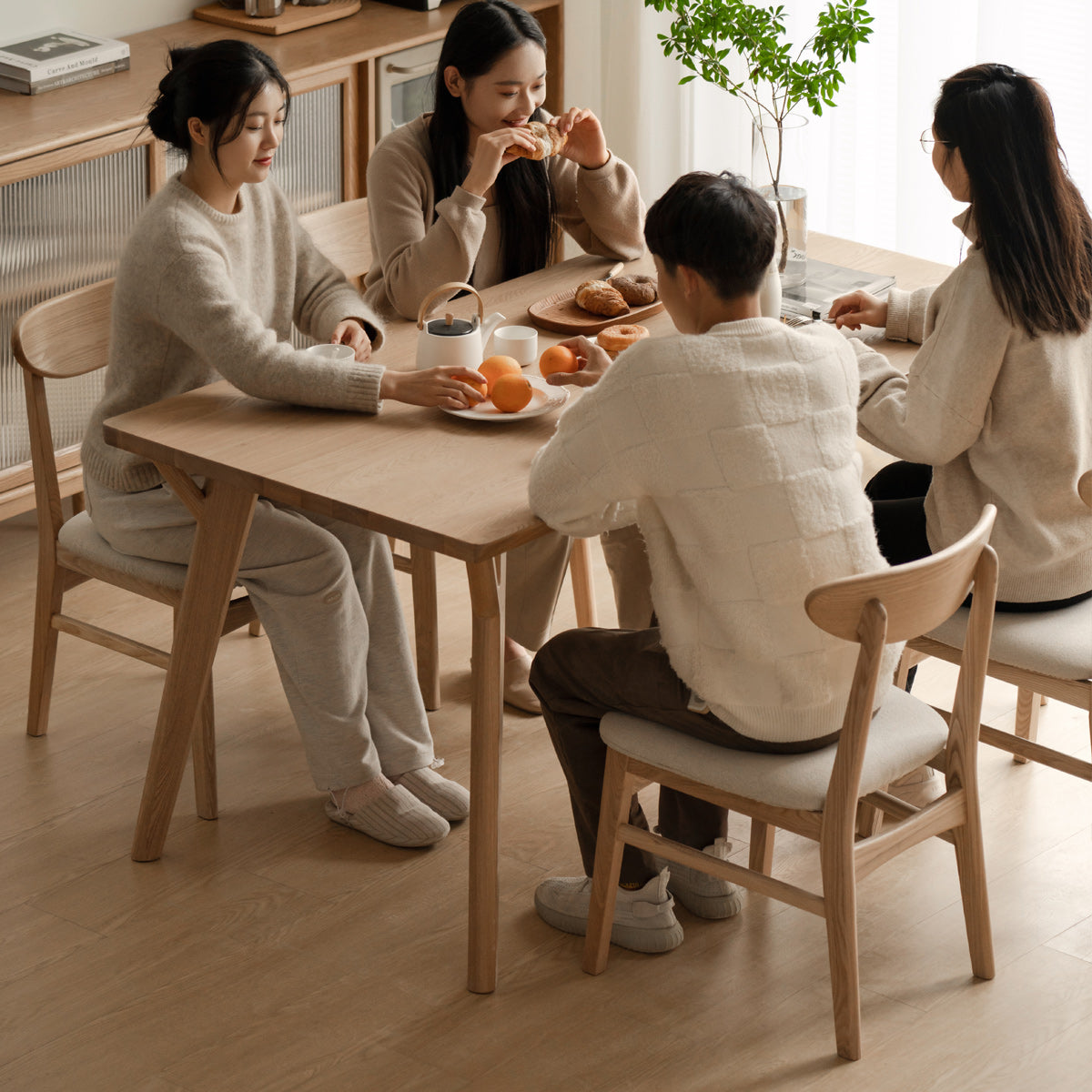 Ash Solid Wood Creative Dining Table