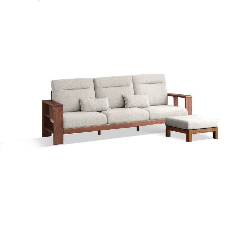 Oak Solid Wood Sectional Sofa-two colors available