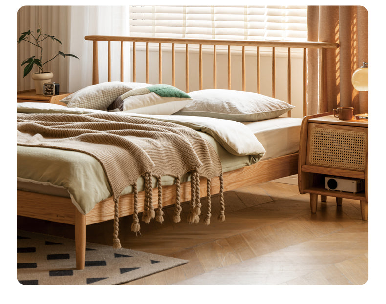 Oak, Beech Solid Wood Windsor Bed
