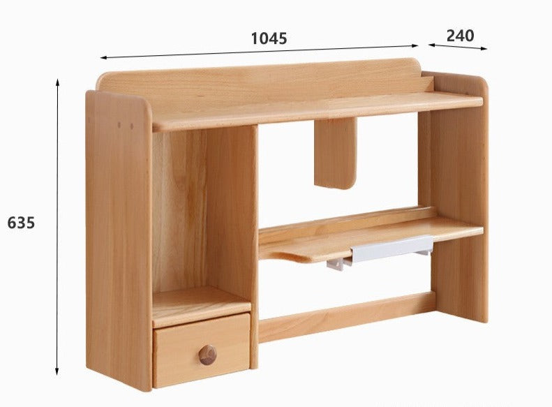 Oak, Beech Solid Wood Shelf Bookshelf