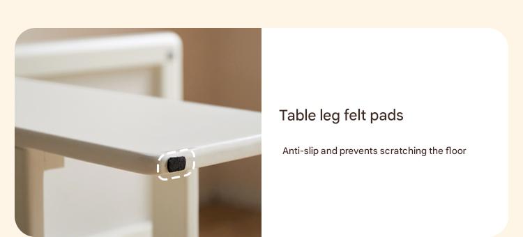Rubber Solid Wood Modern White Cream Folding Dining Table