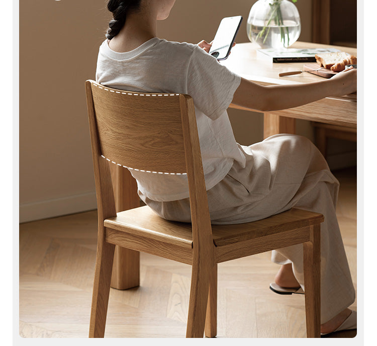 Black Walnut, Ash, Oak, Beech Solid wood, Solid RubberWood - Dining Chair Modern 4 pcs set
