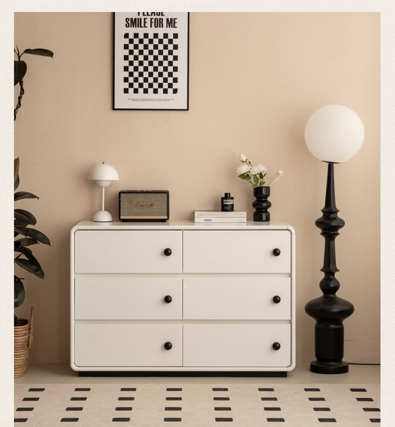 Solid Rubberwood Cream Style Dressing Table.