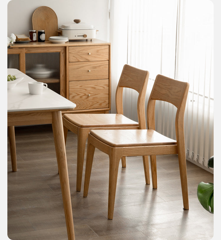 Solid Rubberwood, Ash, Oak Solid Wood Stacking Dining Chair