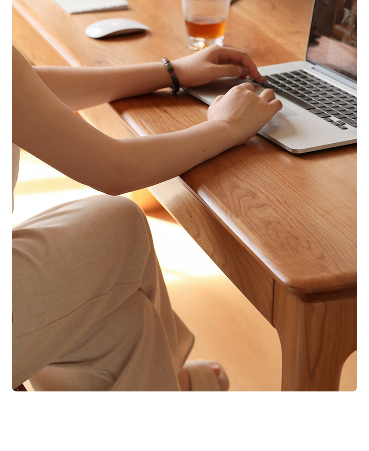 Cherry Solid Wood Large Office Table