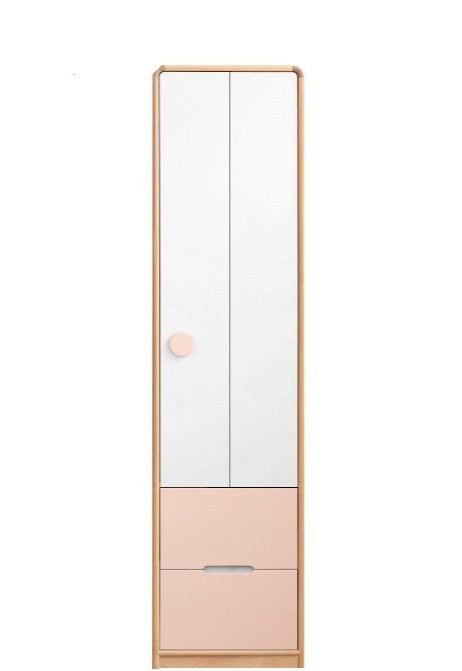 Beech solid wood children's wardrobe"