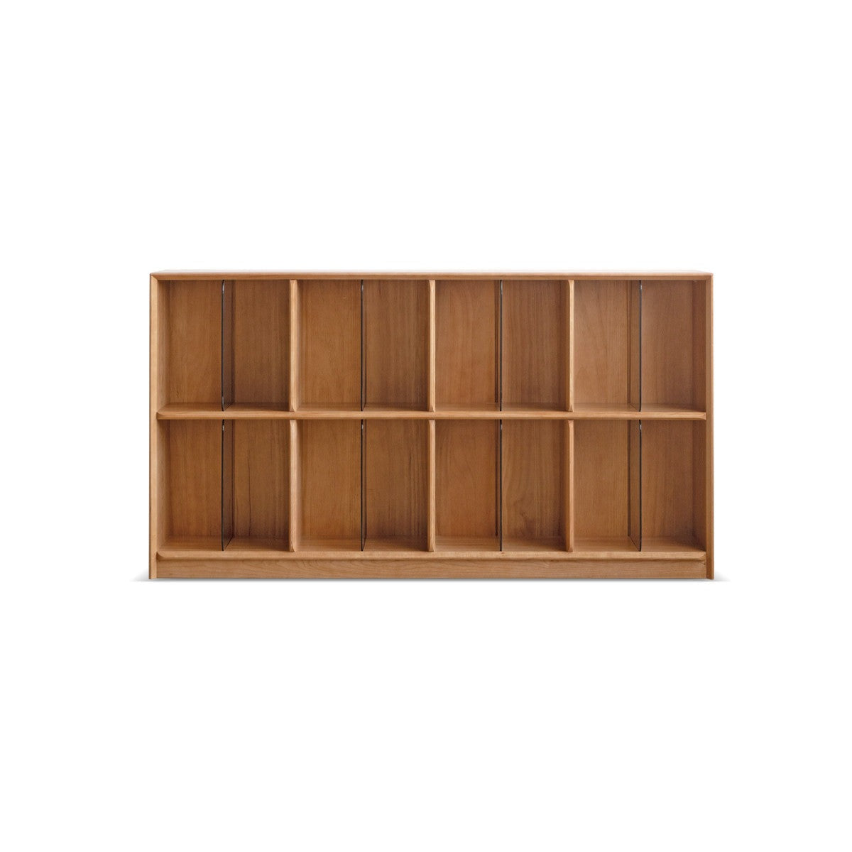 Cherry, Oak Solid Wood Bookshelf Lattice Cabinet