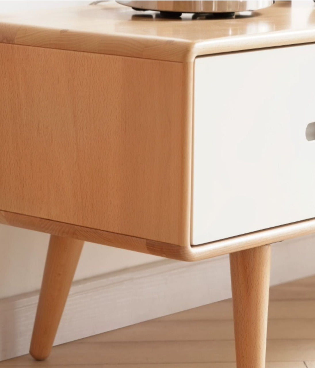 European Beech solid wood TV cabinet"+