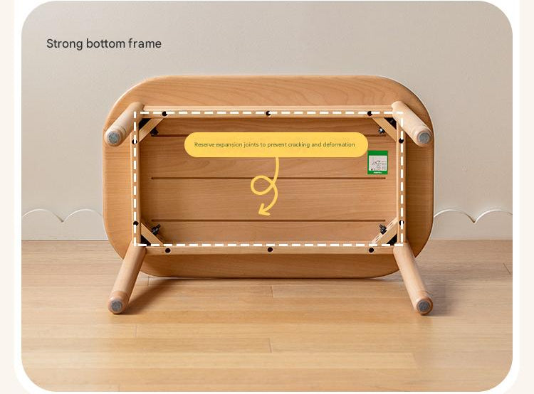 Beech Solid Wood, Solid RubberWood Montessori Craft Kids Table