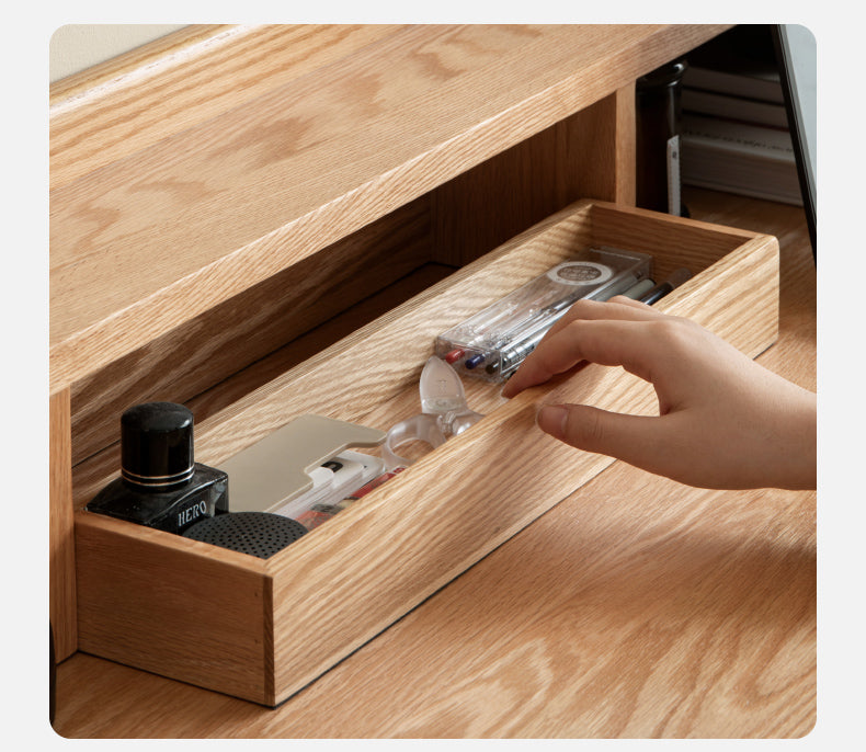 Oak Solid Wood Office Nordic Desk