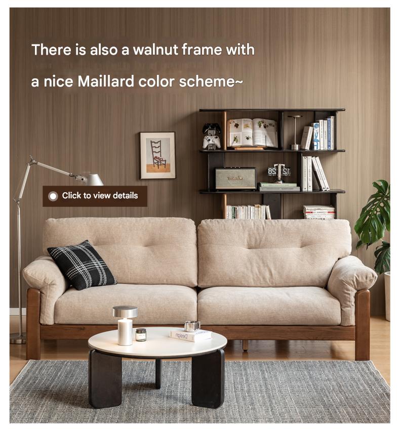 Ash Solid Wood Genuine leather, fabric sofa