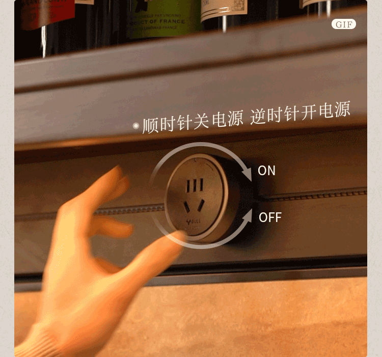 Black Walnut Solid Wood Buffet Cabinet with Retro Style and Rock Board Surface