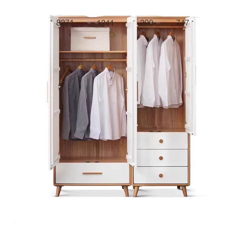 Beech Solid Wood Wardrobe Combination.