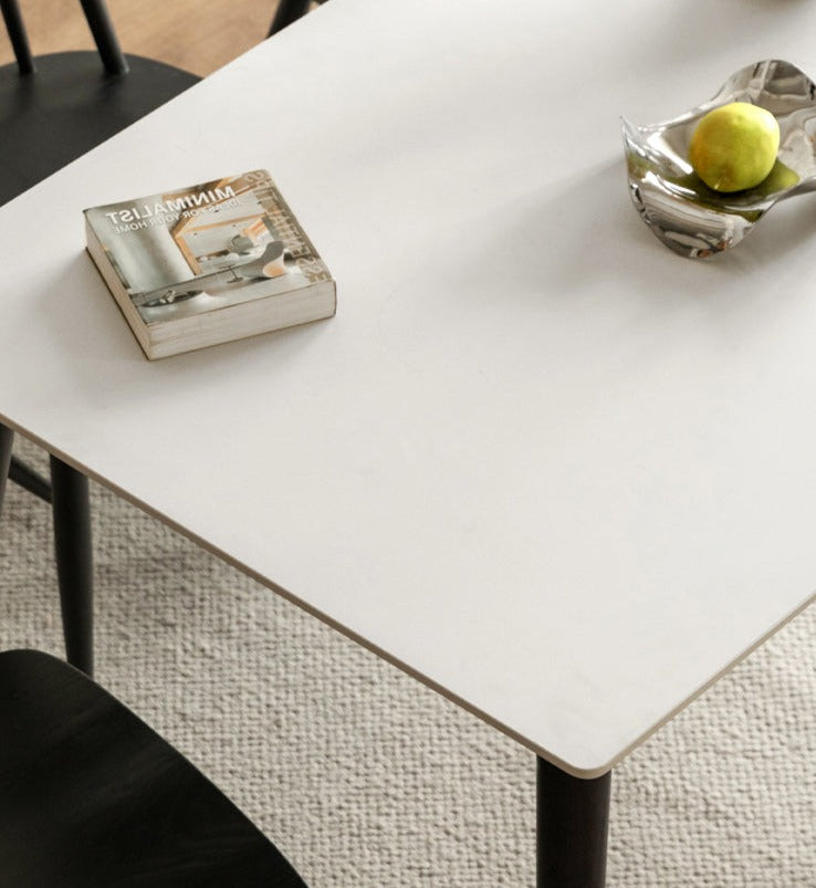 Oak Solid Wood Rock Plate Dining Table