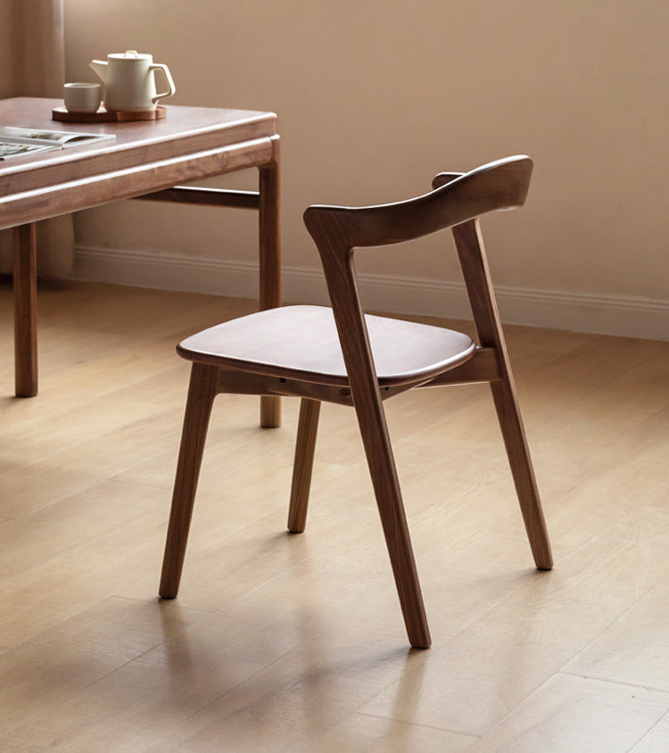 Black Walnut, Ash Solid Wood Dining Chair