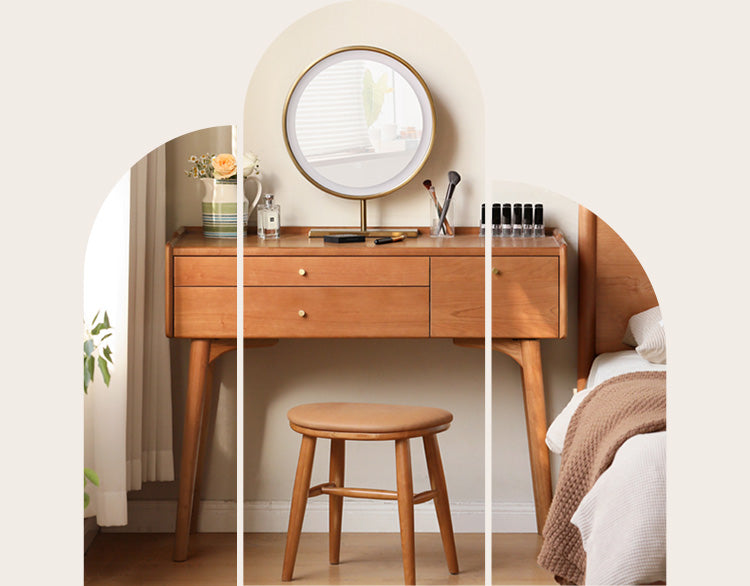 Cherry Solid Wood Small Dressing Table.