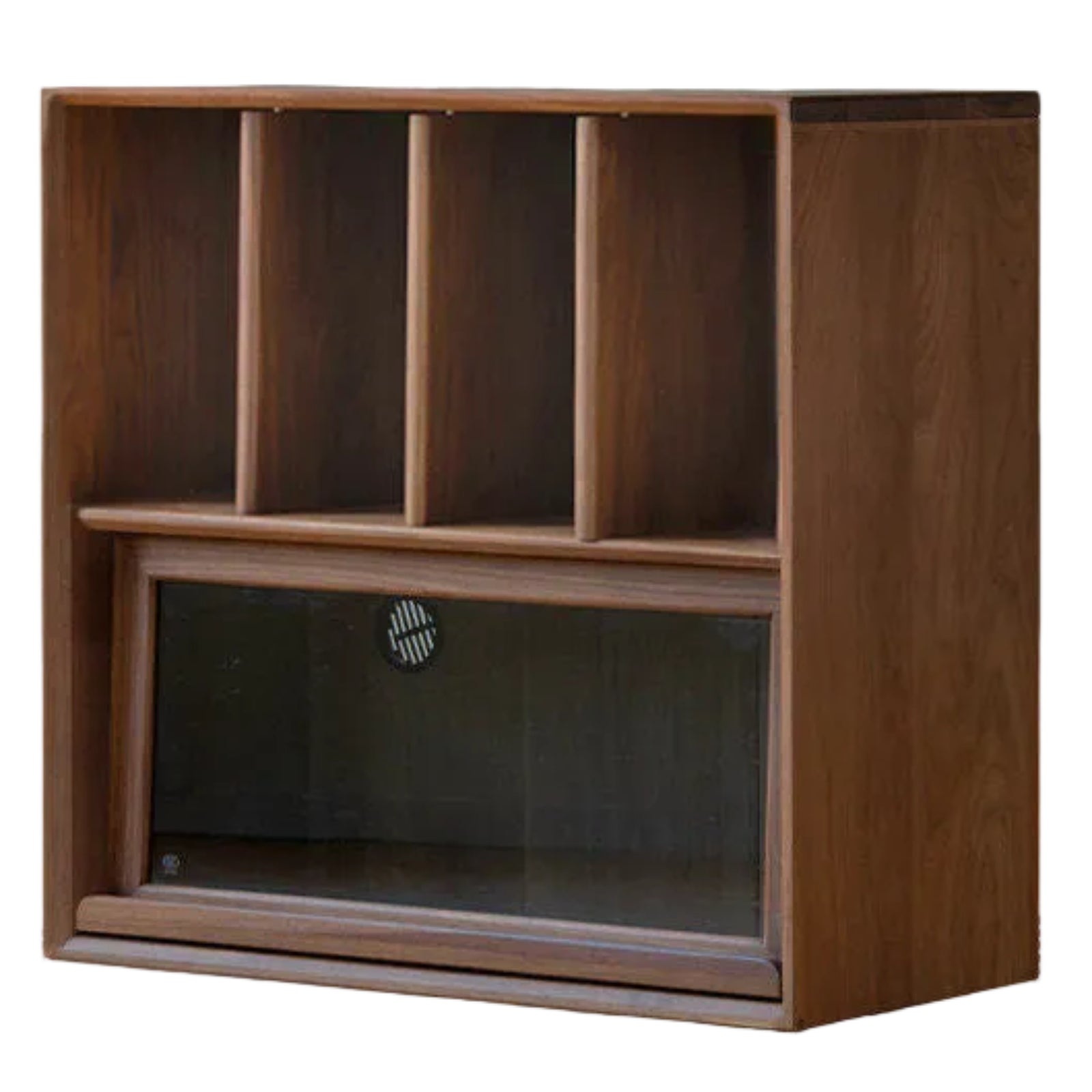 Sandalwood, Oak, Black Walnut, White Ash Solid Wood Light Luxury Style Module Bookcase