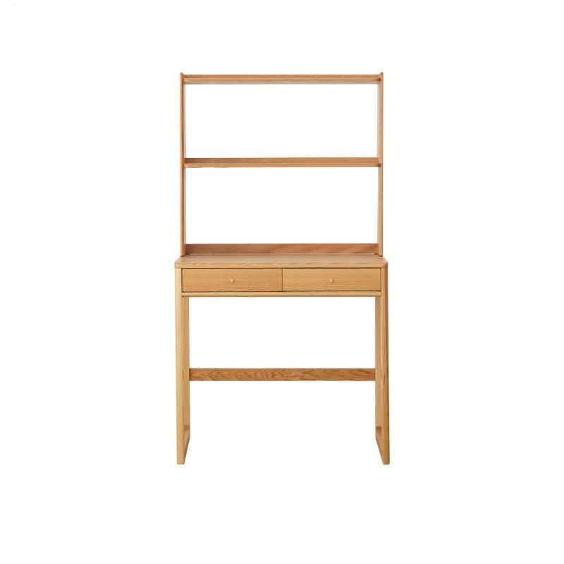 Oak, Beech Solid Wood Small Office Desk