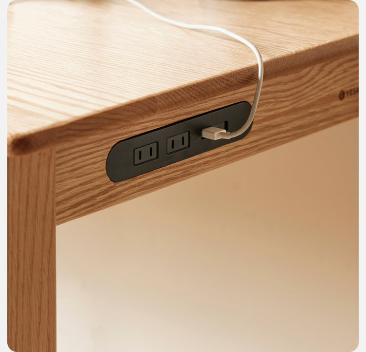 Oak, Beech Solid Wood Office Desk