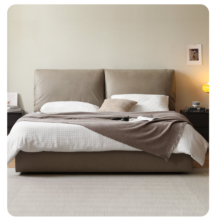 Technological Fabric Bed,Genuine Leather Bed