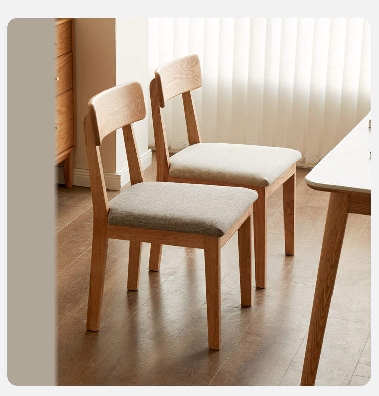 Black Walnut, Ash, Oak Solid Wood, Solid Rubberwood Dining Chair Set of 4